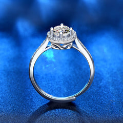 Moissanite Princess Ring