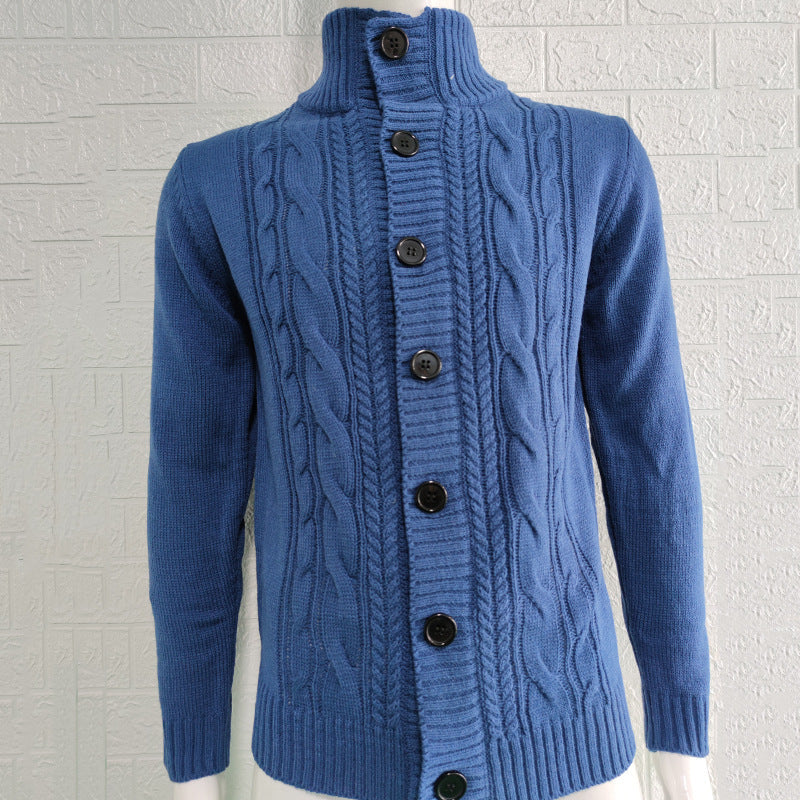 Stylish Men's Cardigan Knit Sweater
