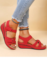 Velcro Wedge Sandals