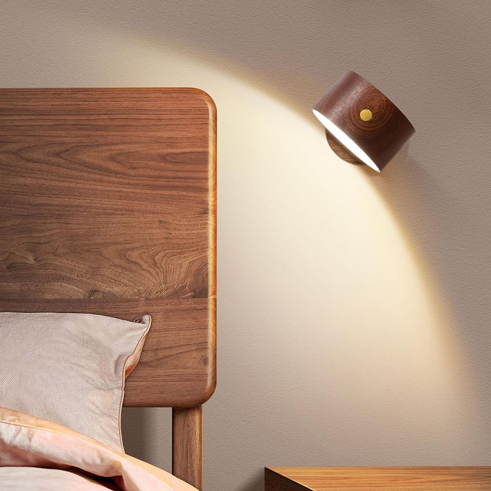 Wooden LED Bedside Light