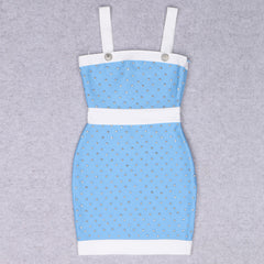 Summer Sleeveless Bandage Mini Dress
