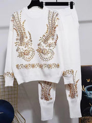 Winter Pearl Sweater Set
