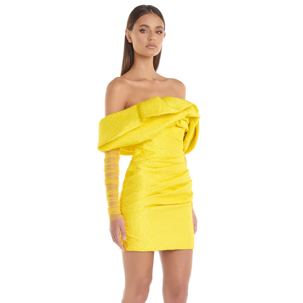 Sunny Chic Off-Shoulder Mini Dress