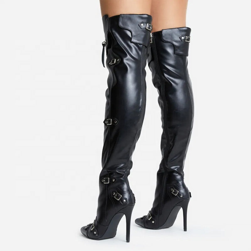 Stiletto High-Heel Over-Knee Boots