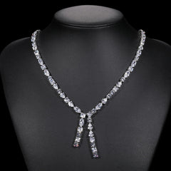 Hip-Hop Iced Moissanite Mixed Shape Necklace