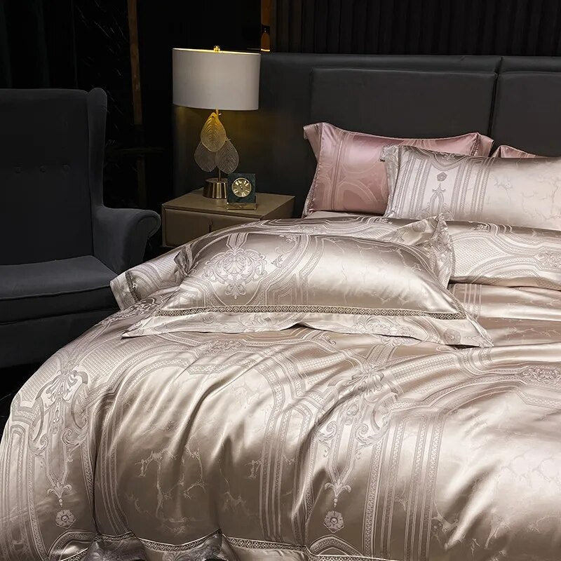Luxury Satin Jacquard Bedding Set