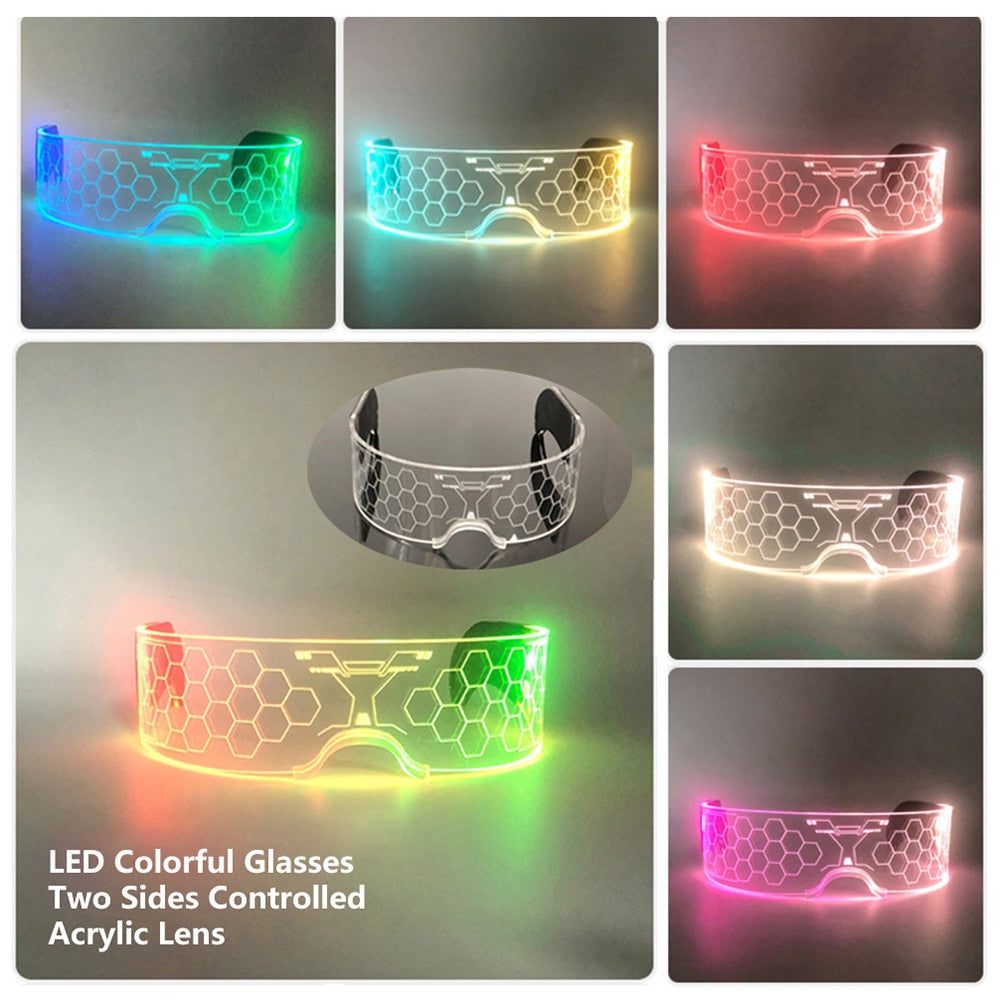 Luminous Colorful LED Light Up Glasses