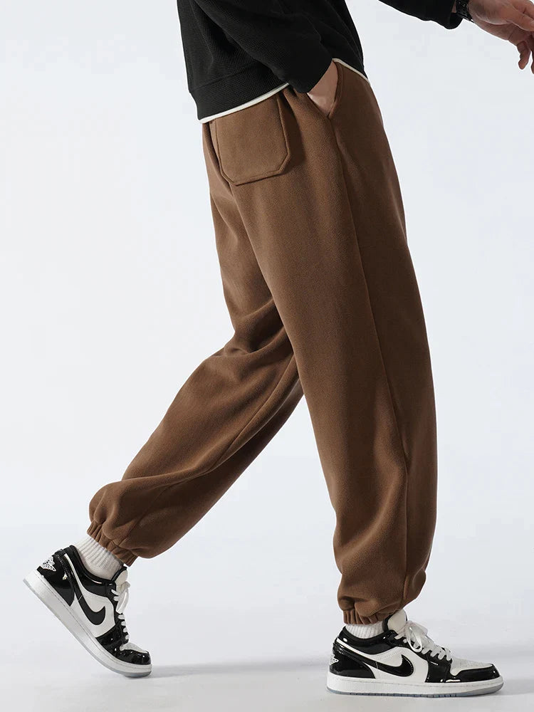 Stylish Thick Fleece Men's Streetwear Joggers