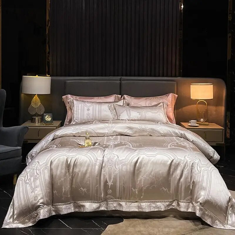 Luxury Satin Jacquard Bedding Set
