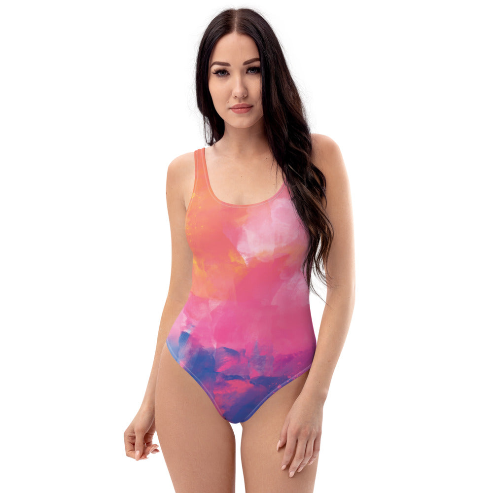 Paint Multicolor One-Piece Swimsuit