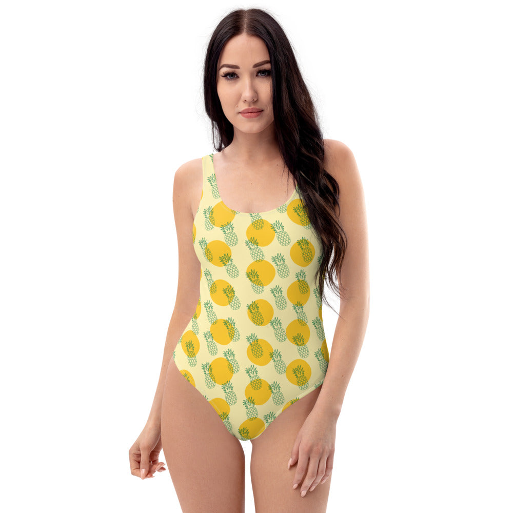 Pattern One-Piece Swimsuit