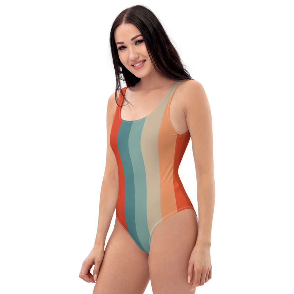 Retro One-Piece Swimsuit