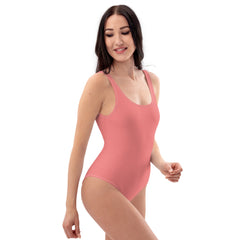 Light Coral One-Piece Swimsuit
