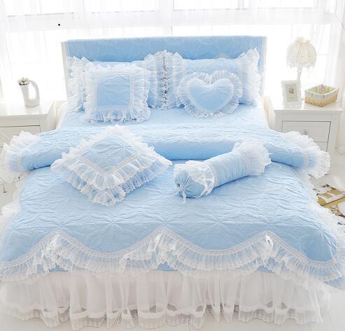 Quilted lace Bedding set