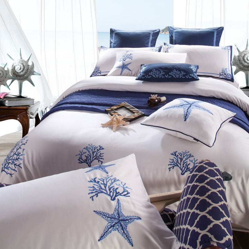 Miami Embroidered Duvet Cover set