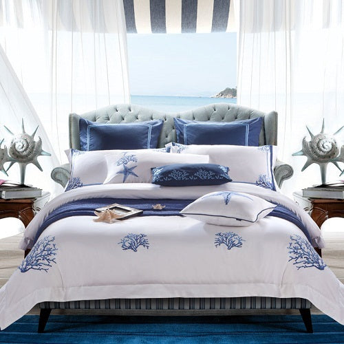 Miami Embroidered Duvet Cover set