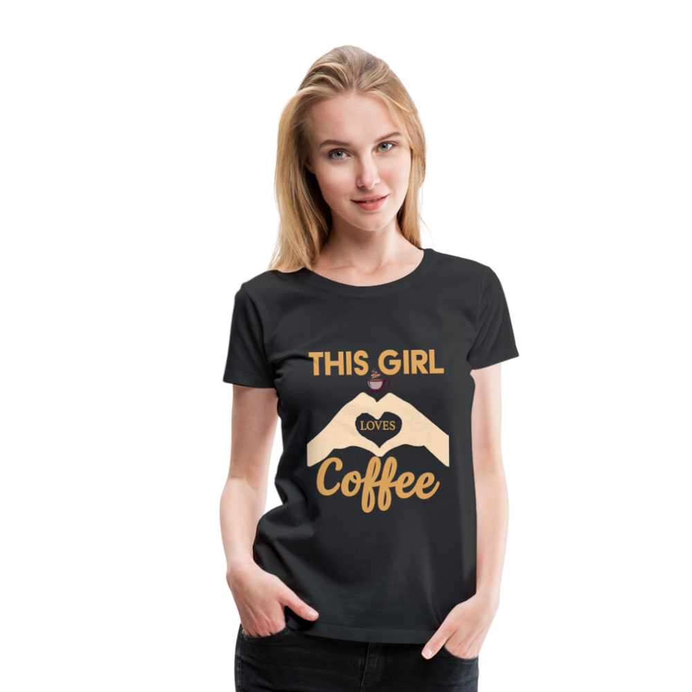 This Girl Loves Coffee Women's Premium T-Shirt