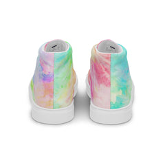 Tie-Dye Womens high top canvas shoes