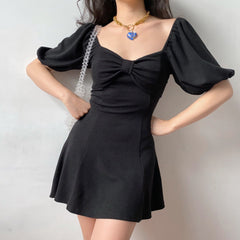 Ifomat Bowknot Lantern Dress