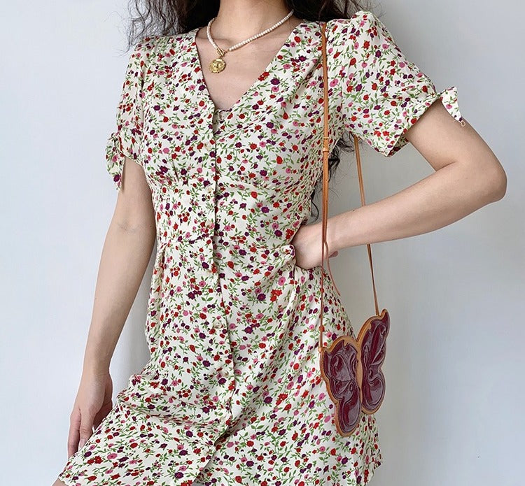 Ifomat Miriam Floral Button Dress