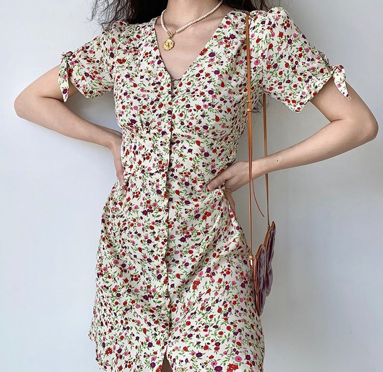 Ifomat Miriam Floral Button Dress