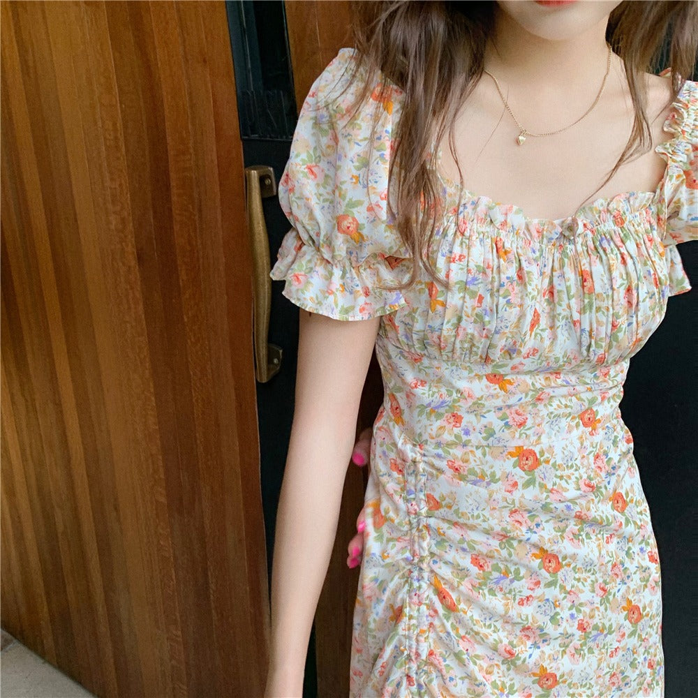 Ifomat Blossoming Dainty Puff Dress