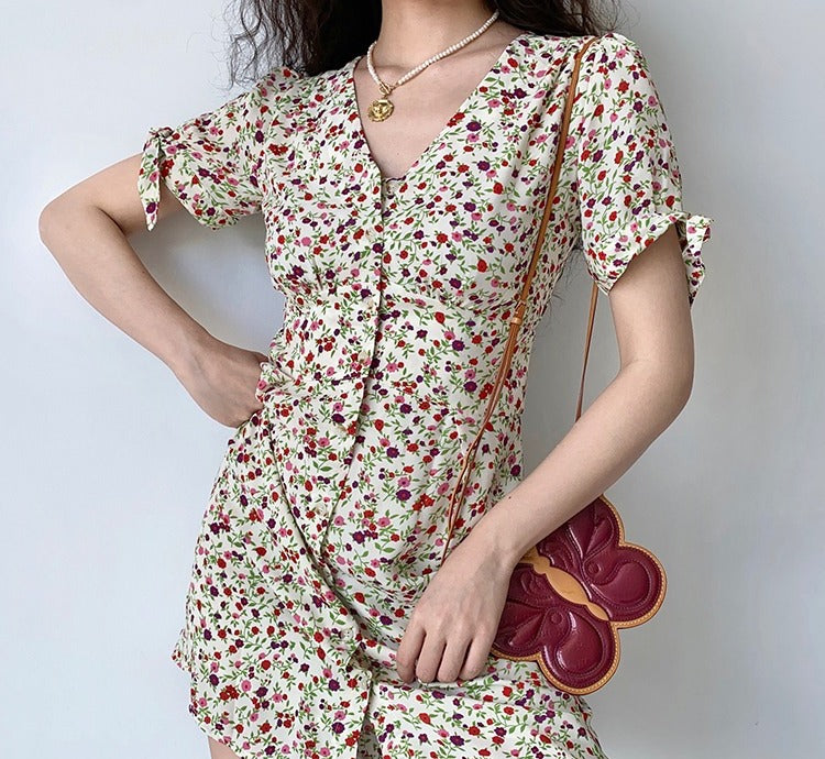 Ifomat Miriam Floral Button Dress