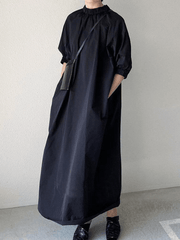 2024 New Fashion Elegant Stand Collar Graceful A-line Long Dress
