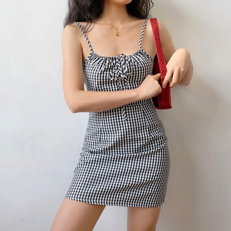 Ifomat Versailles Gingham Mini Dress