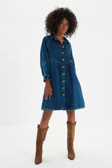 2024 New Fashion Dress Woman Style  Oversize Denim Dress