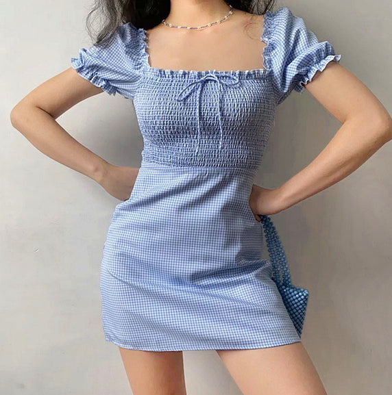 Ifomat Uptown Shirred Babydoll Dress