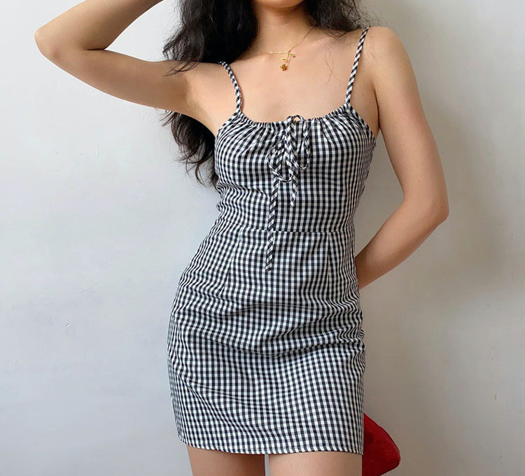 Ifomat Versailles Gingham Mini Dress