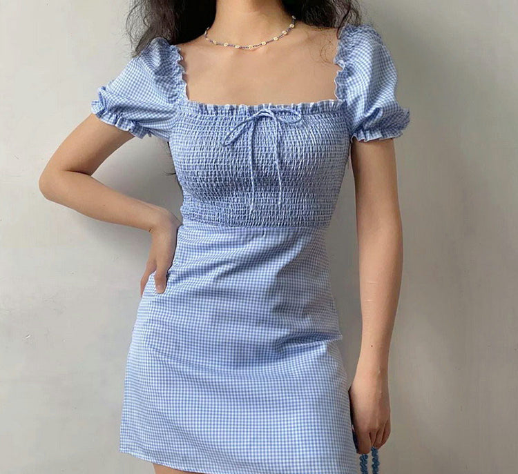 Ifomat Uptown Shirred Babydoll Dress