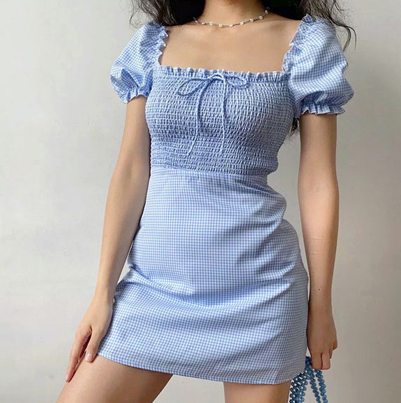 Ifomat Uptown Shirred Babydoll Dress