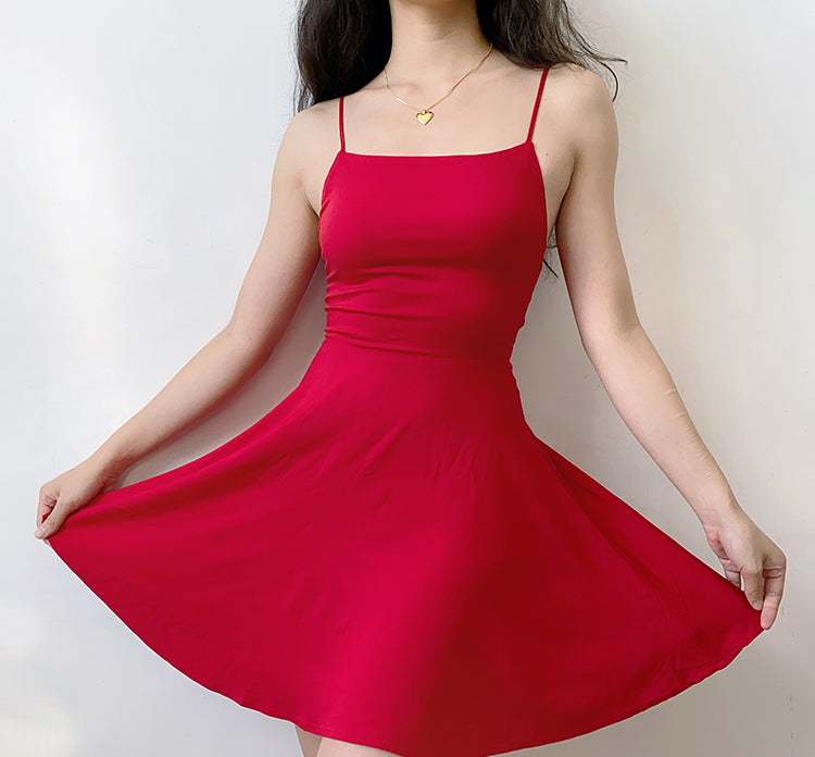 Ifomat Winnifred Backless Halter Dress