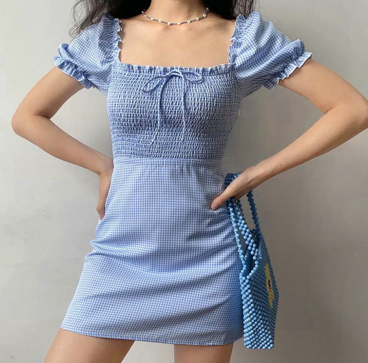 Ifomat Uptown Shirred Babydoll Dress