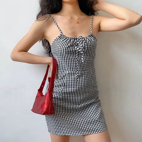 Ifomat Versailles Gingham Mini Dress