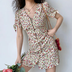 Ifomat Miriam Floral Button Dress