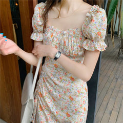 Ifomat Blossoming Dainty Puff Dress