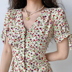 Ifomat Miriam Floral Button Dress