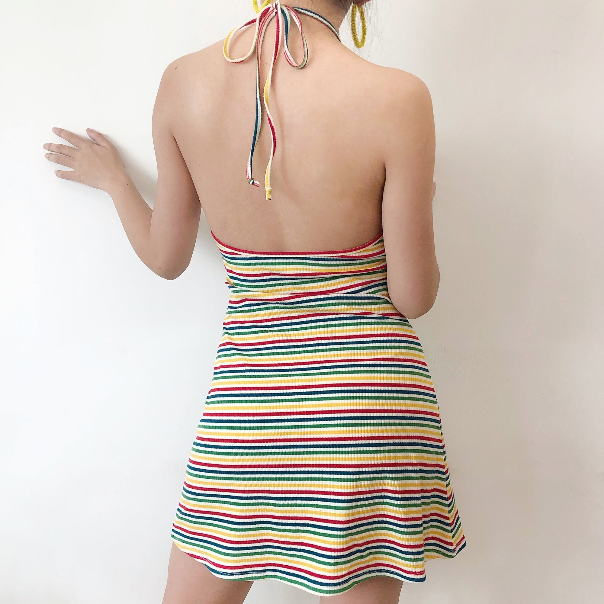 Trixie Striped Halter Dress