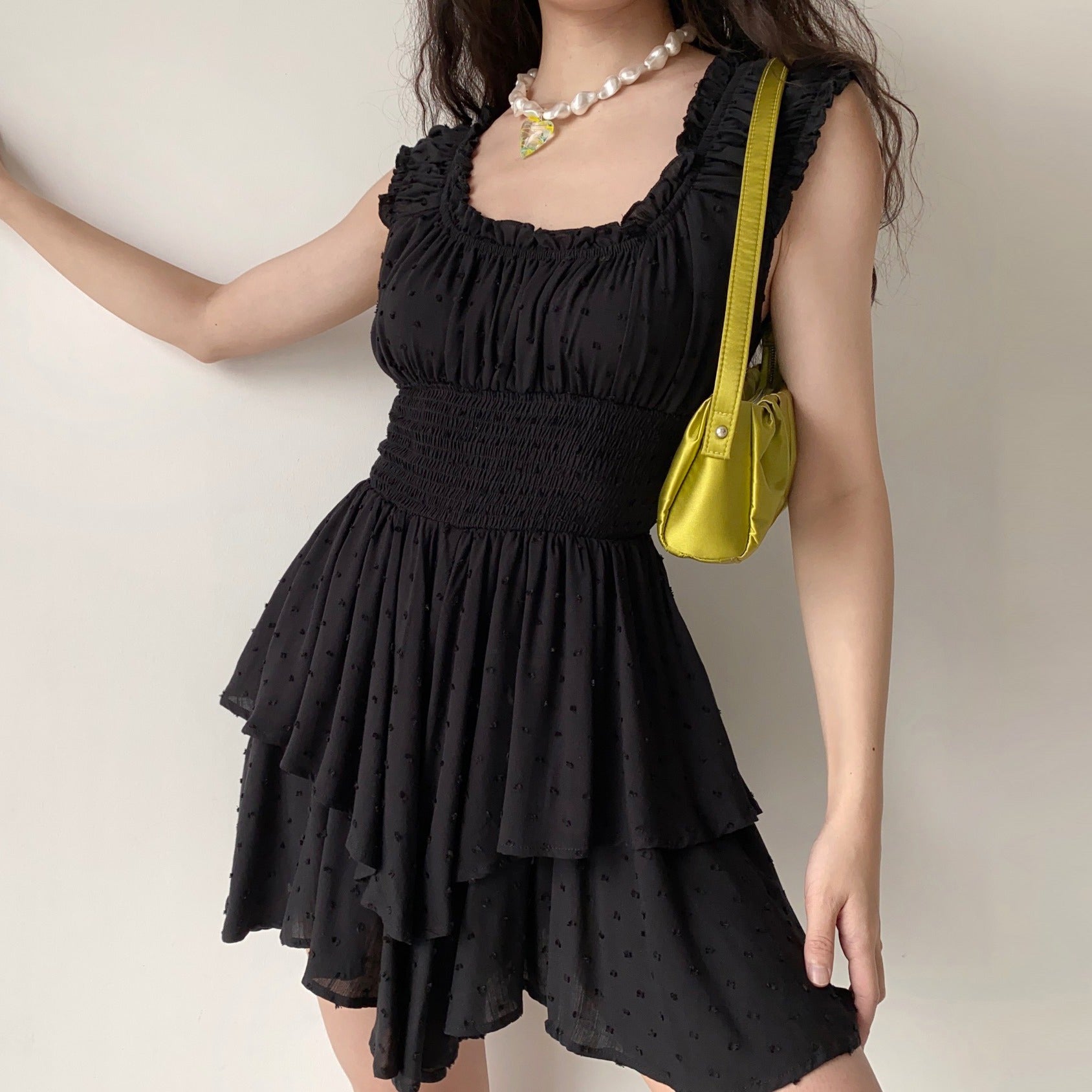 Ifomat Zelda Layered Romper Dress