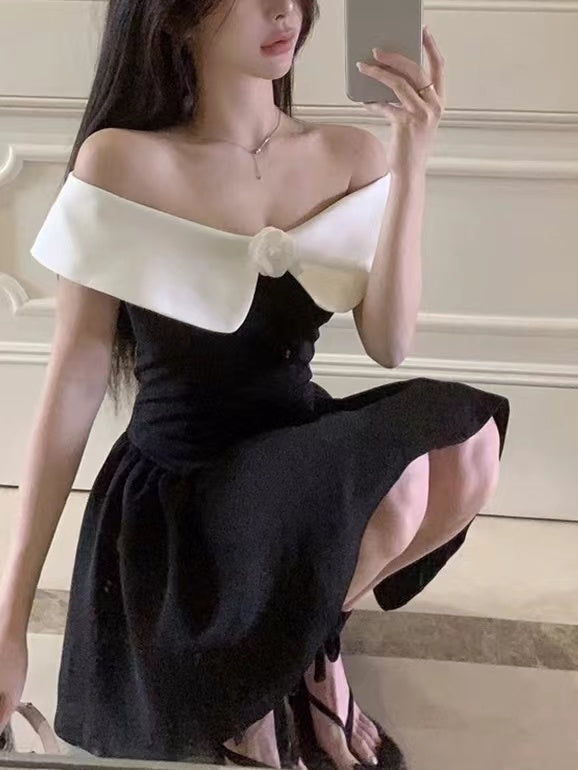 2024 New Fashion Elegant Camellia One Shoulder Evening Dress