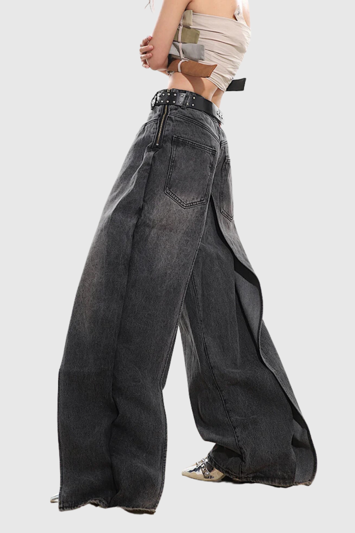 Abha Deconstruct Wide Jeans