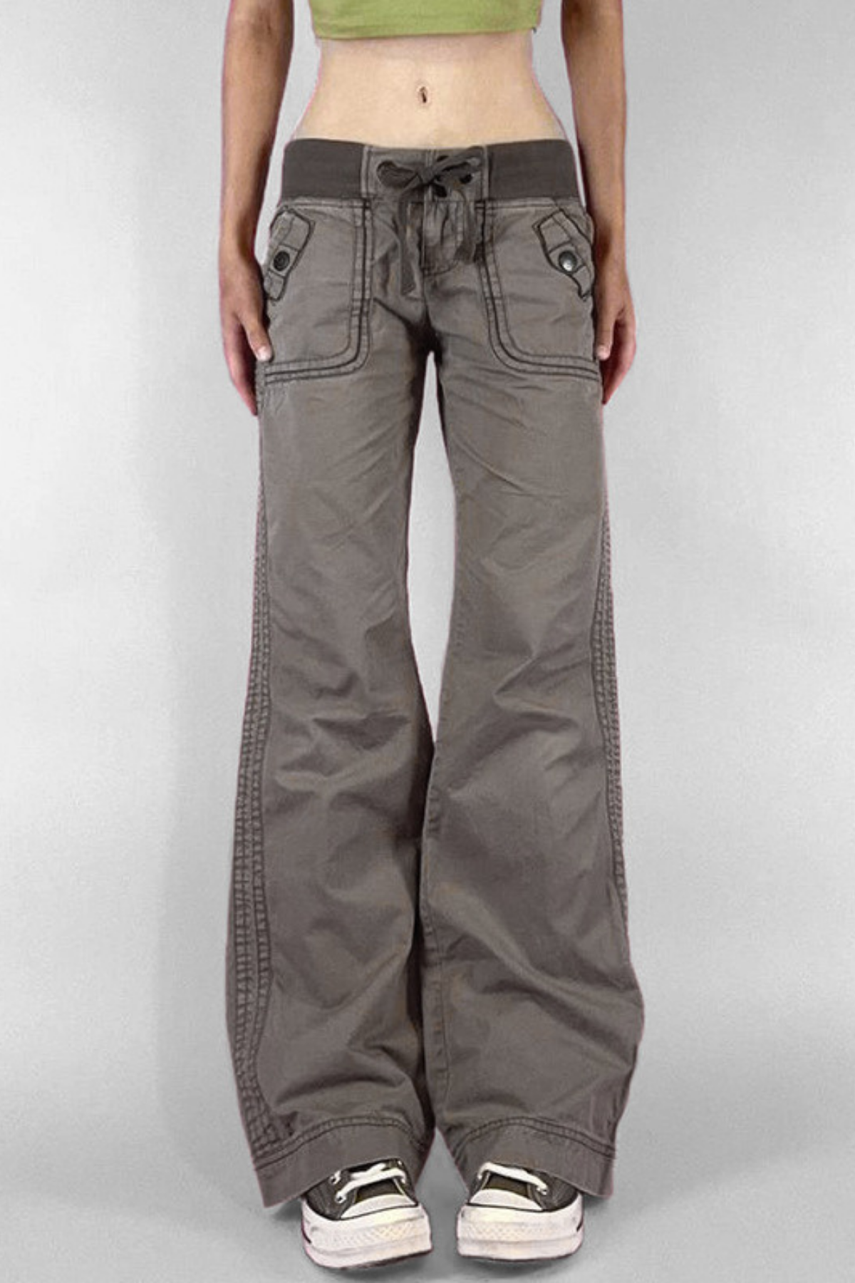 Adica Pocket Lace Up Cargo Pants