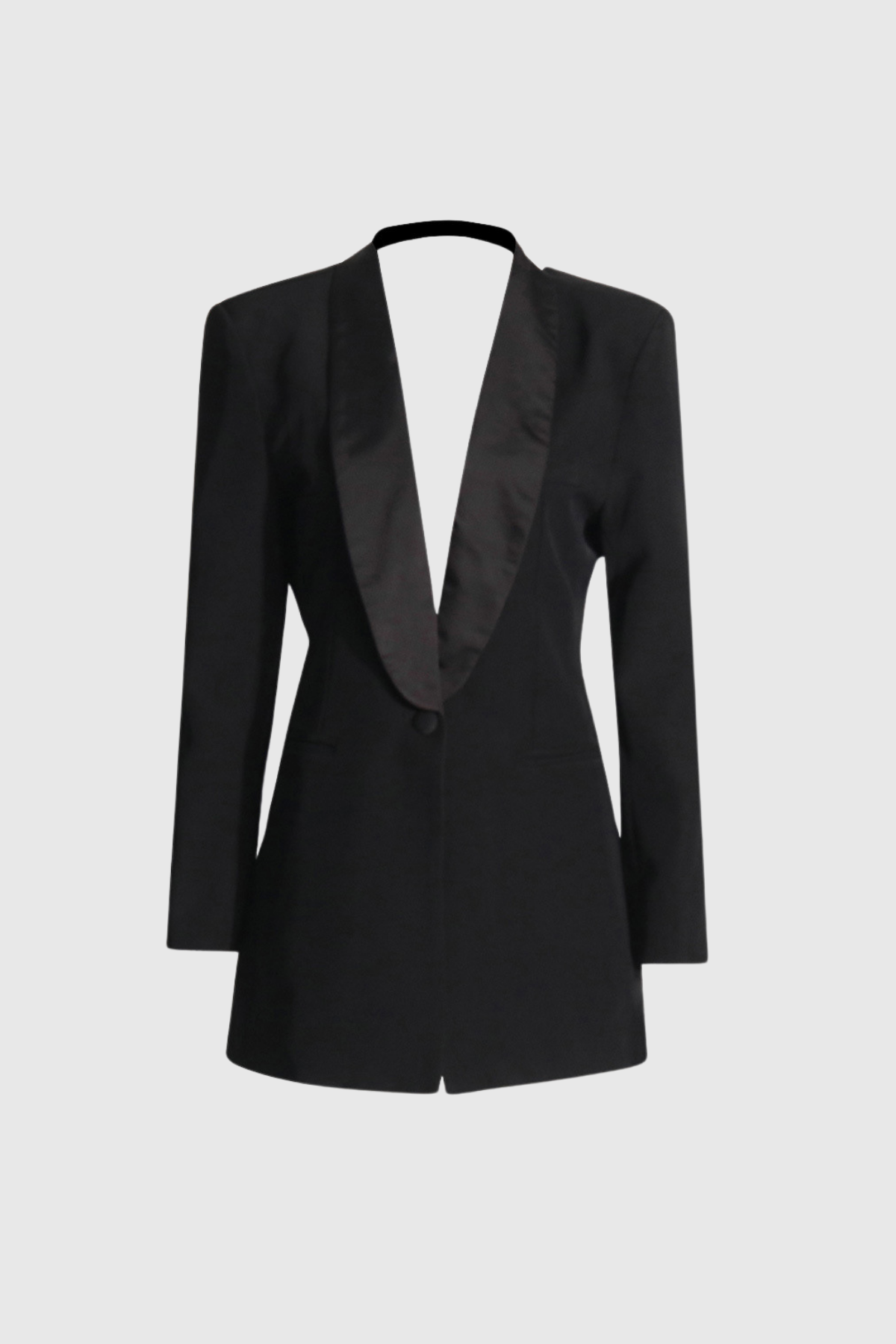 Adkins Plunge Lapel Backless Blazer