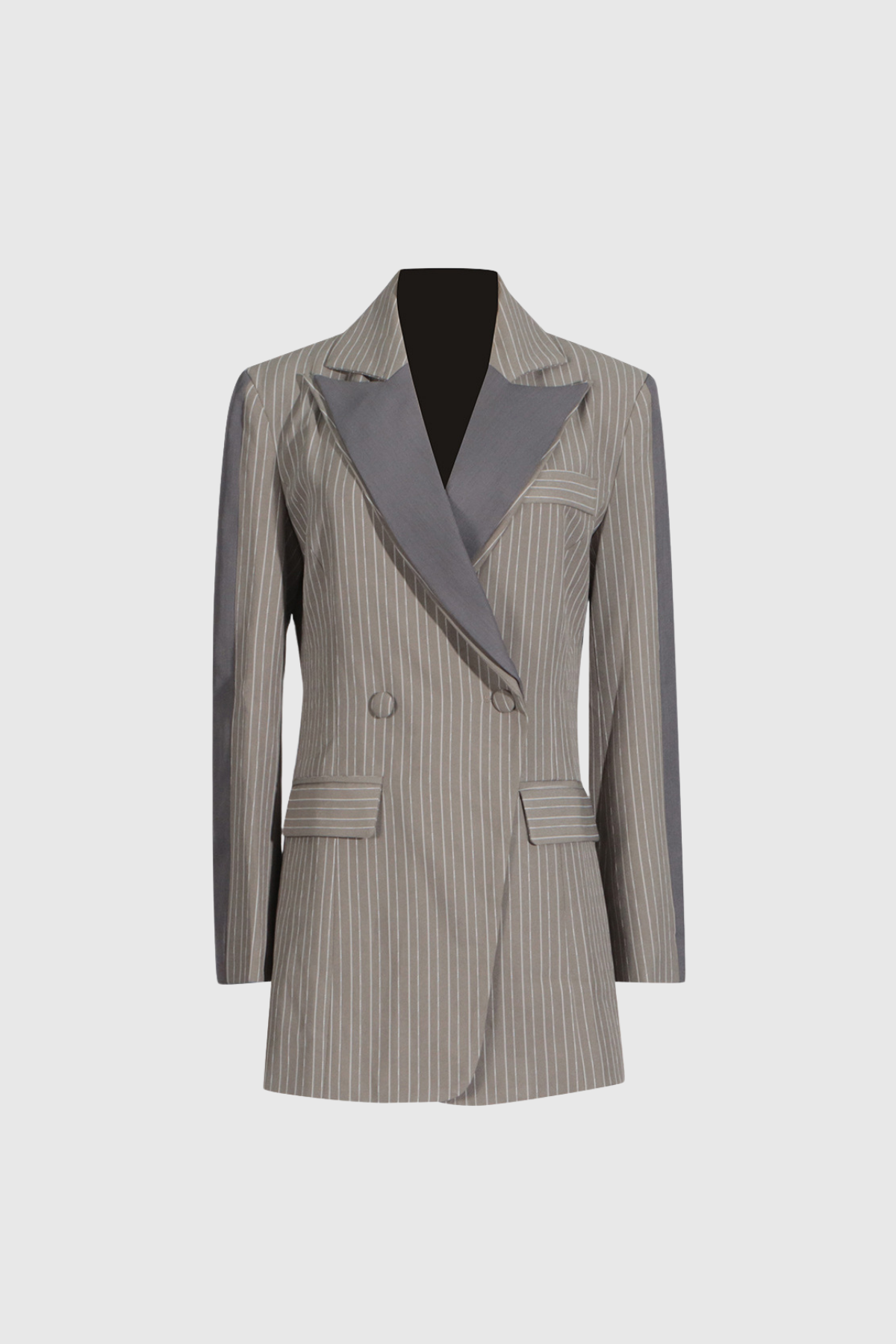 Alef Stripe Lapel Blazer