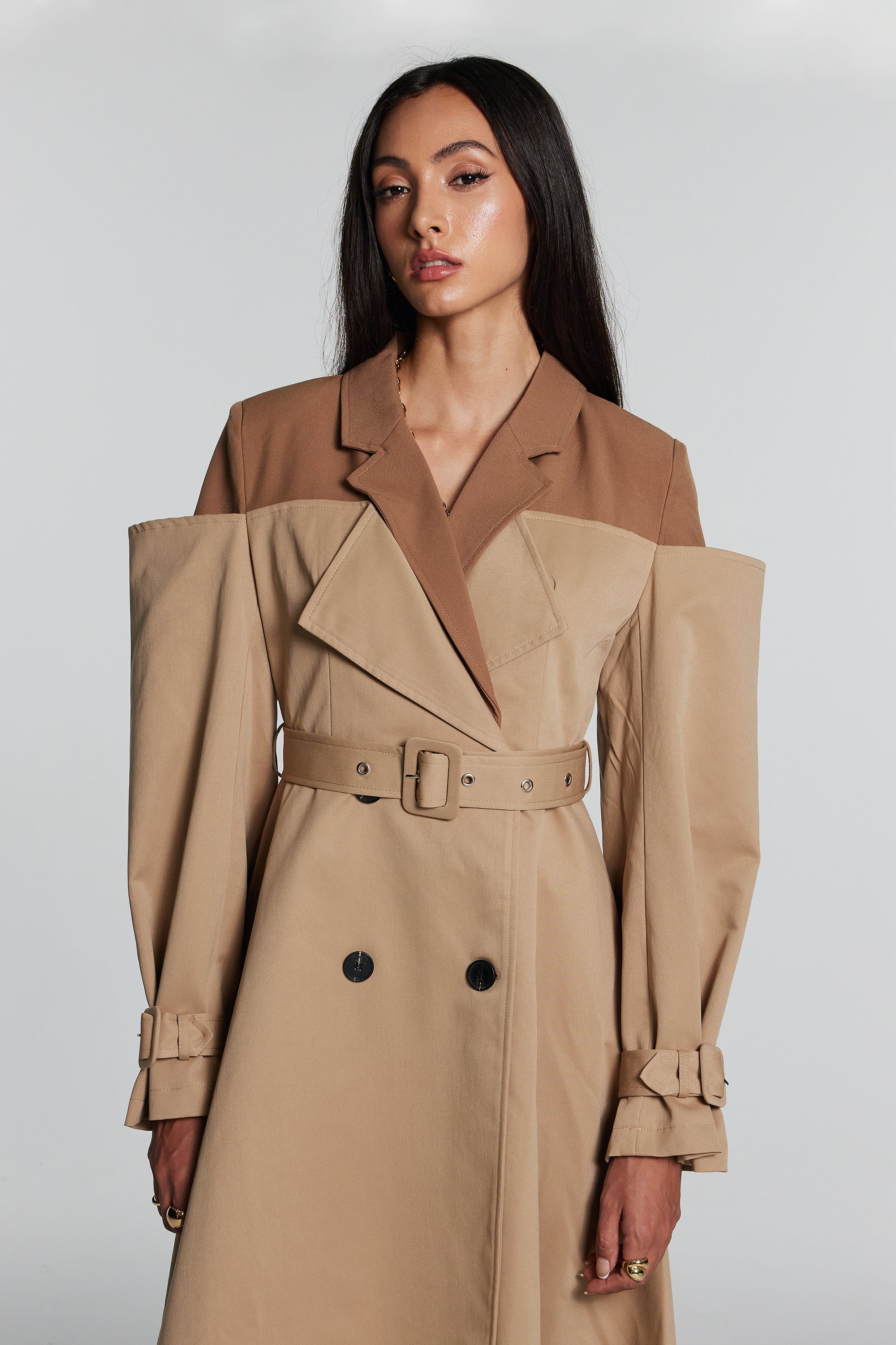 Alena Deconstruct Ruffle Coat