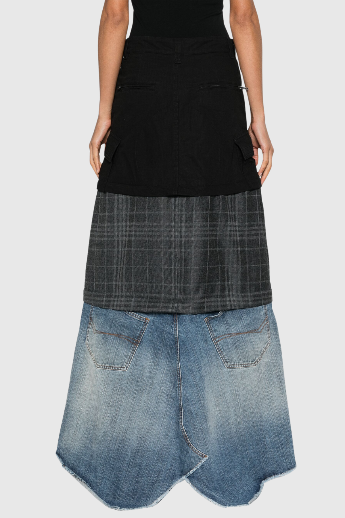 Alka Deconstruct Asymmetric Skirt