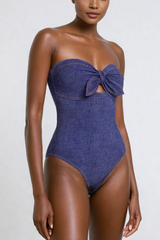 Alpine Strapless Cutout Bodycon Swimsuit